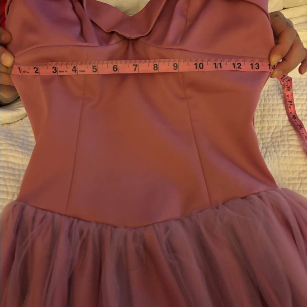 ✨Small-Laura Byrnes Black Label Bernadette Tulle strapless dusty rose Price FIRM - Picture 7 of 9